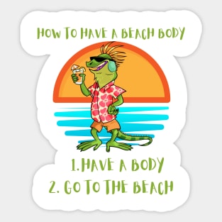 How to Have a Beach Body Sticker